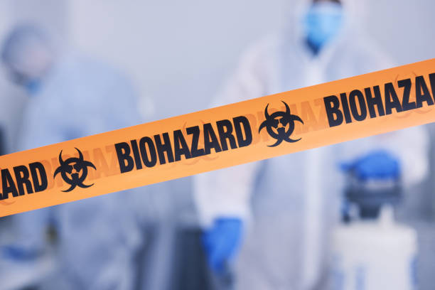 Professional Biohazard Cleanup technician working in Mt Baldy, CA